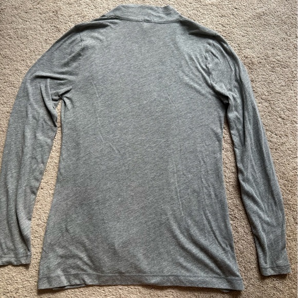 J. Crew Jersey Soft Open Front Long Sleeve in Gray Size Small - Picture 4 of 7